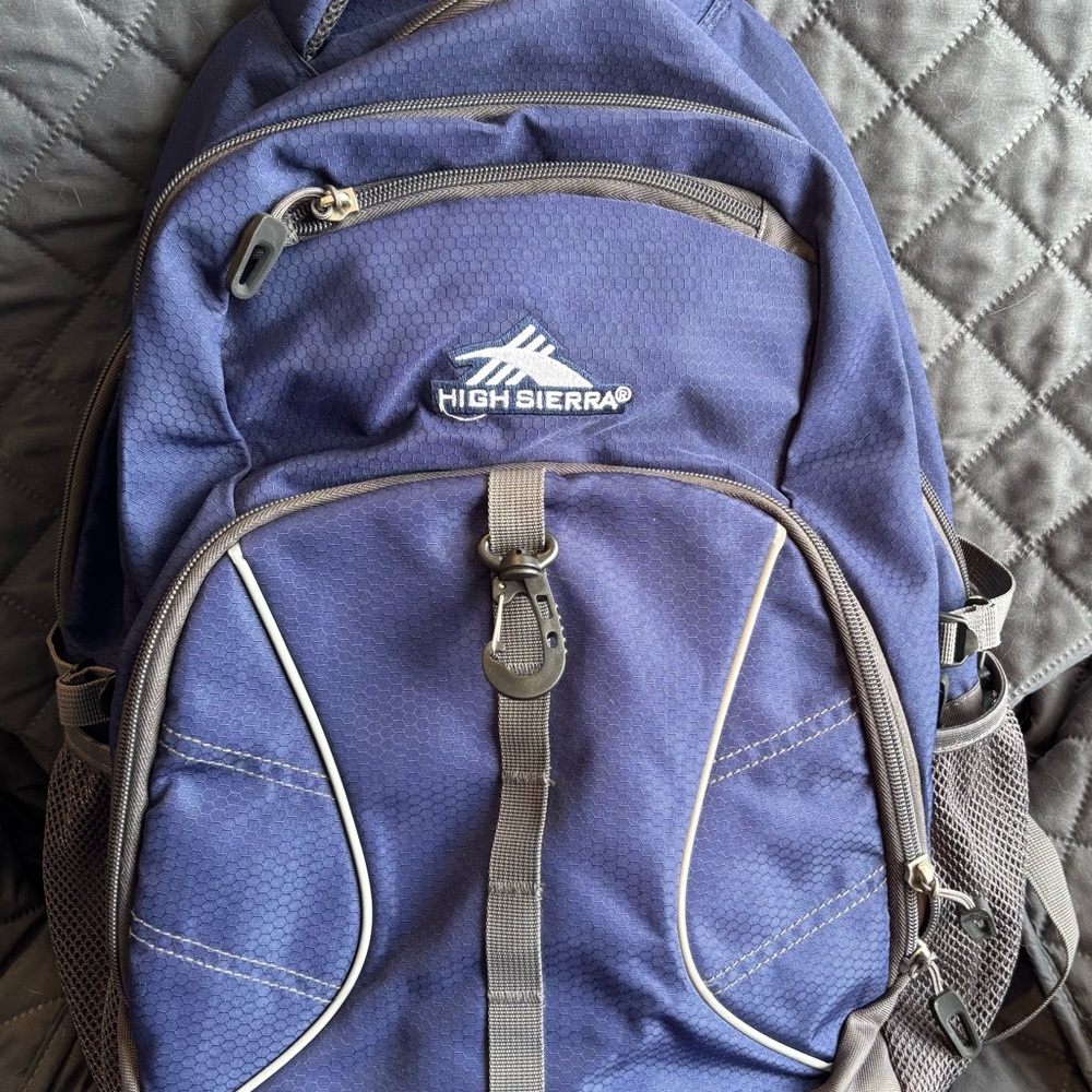 High Sierra Navy and Gray Backpack